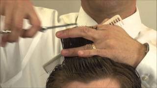 Barbering Techniques  Barber Shear Cutting  Greg Zorian [upl. by Enyawed]