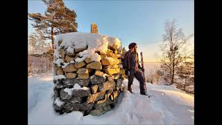 Skridskor på Stora Le och riksröse 1922 2024 [upl. by Ahkeber265]