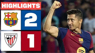 FC BARCELONA 2  1 ATHLETIC CLUB  RESUMEN LALIGA EA SPORTS [upl. by Dlareg]