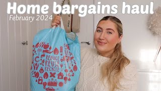 Home Bargains haul February 2024  Sophie Faye [upl. by Yerg494]