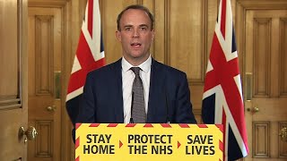 We are still coming through the peak says Dominic Raab  Coronavirus [upl. by Irrem217]