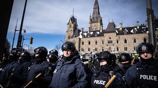 Special coverage of protest situation in Ottawa as police officers move in  Feb 19  CTV Ottawa [upl. by Mauve]