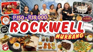 ₱150  ₱18000 MUKBANG IN ROCKWELL WITH TEAM CHEF RV [upl. by Akinihs116]