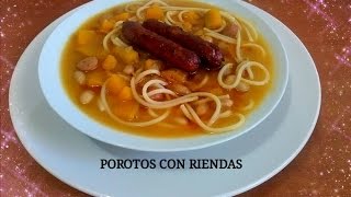 POROTOS CON RIENDA TRADICIONAL DE CHILE Silvana Cocina y Manualiidades [upl. by Ardnait406]