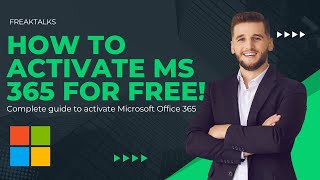 How to Activate Microsoft 365 for Free  Microsoft Office 365 [upl. by Eecyal901]