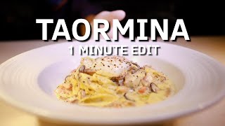 1 Minute Restaurant Promo Video  Food Videography Taormina Sicilian Cuisine [upl. by Immot]