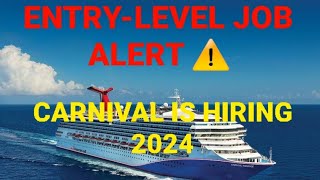 HOW TO APPLY FOR A JOB IN CARNIVAL CRUISE NEW JOB APPLICATION REQUIREMENTS IN 2024travelwiththuo [upl. by Griffis]