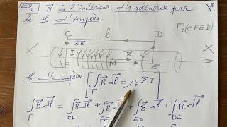 Exercice 2 sur le théorème d’Ampère  solénoïde [upl. by Ailgna]