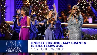 Lindsey Stirling Amy Grant and Trisha Yearwood – “Joy To The World”  CMA Country Christmas 2023 [upl. by Assiluj]