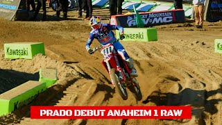 Prado Debut RAW Anaheim 1  Supercross 2024 [upl. by Annoved909]