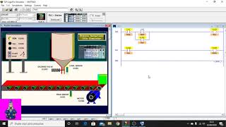 Programação em Ladder CLP  Aula 14  Simulação do Silo Simulator LogixPro [upl. by Notfol825]