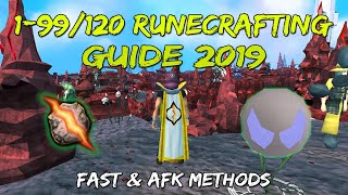 199120 Runecrafting Guide 20192020  Fast  AFK Methods Runescape 3 [upl. by Kendra]