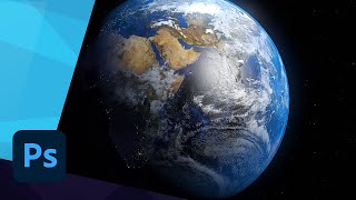 How to Create a Realistic Earth in Photoshop  TUTORIAL [upl. by Enomsed]