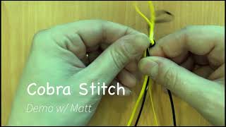 How to do the Cobra stitch with Lanyard [upl. by Rosanna]