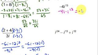 Dividing and Simplifying Complex Numbers [upl. by Rotow]