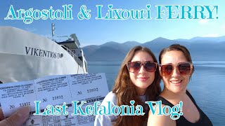 KEFALONIA  How to take the FERRY to and from ARGOSTOLI amp LIXOURI [upl. by Ahsak204]