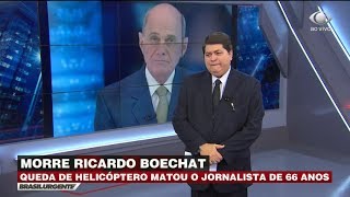 Morre jornalista Ricardo Boechat [upl. by Aissatan]