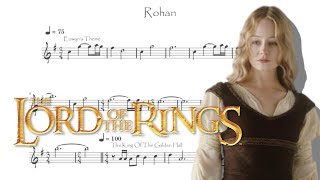 Rohan from The Lord Of The Rings  Violin Sheet Music [upl. by Fields]