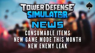 TDS News 41724  Consumable Items New Gamemode and New Enemy [upl. by Anael]