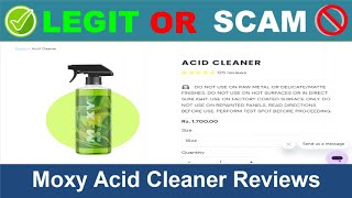 Moxy Acid Cleaner Reviews  Jun 2024 Beware of Scam Watch Now [upl. by Delores995]