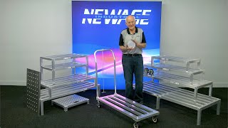 New Age Industrial  Product Demo  Dunnage Racks Mobile Dunnage amp Covers [upl. by Airitak]