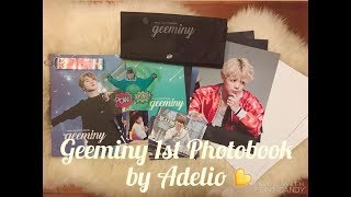 UNBOXING FANSITE ENGSUB CC ADELIOS 1ST PHOTOBOOK GEEMINY [upl. by Marek]