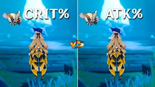 Navia CRIT DMG vs ATK Circlet Best Build for Navia Gameplay Comparison [upl. by Drofhsa]