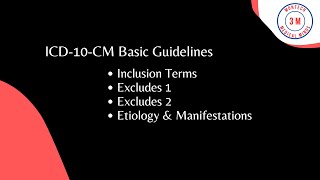 ICD 10 CM Inclusion Terms Excludes Etiology Manifestations [upl. by Ecinreb]