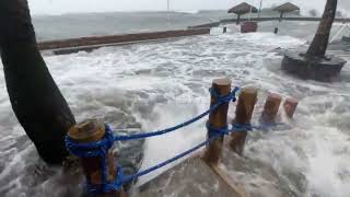 Crazy wind and floods Tropical storm Megi hits the Philippines Storm Agaton [upl. by Ameg]