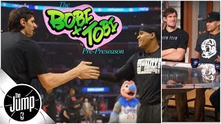 Boban Marjanovic and Tobias Harris introduce the Bobi  Tobi show  The Jump  ESPN [upl. by Holtorf]