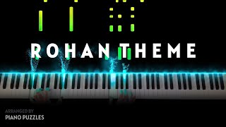 Rohan Theme  The Lord Of The Rings The Two Towers Piano Version [upl. by Mcknight]