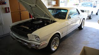 1965 Mustang 289 212quot Exhaust Flowmaster 40s Hedman Headers Xpipe Cold Start [upl. by Arley]