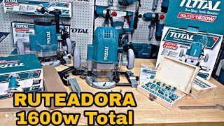 RUTEADORA 1600W TOTAL  FRESADORA TOTAL TOOLS TR11216 [upl. by Ariew195]