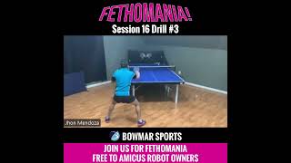 FETHOMANIA 16 Drill 3  Basic Exercise Blocking and Attacking Robot plays 1 spiny fast [upl. by Annovad]