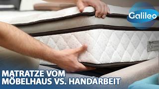 Woran erkennt man eine gute Matratze Möbelhaus vs Handarbeit aus der Manufaktur [upl. by Pinkerton334]