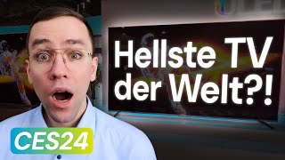 10000 Nits Hisense 110UX 🤯  günstige Big Screen TVs  CES 2024 News [upl. by Ellezaj166]