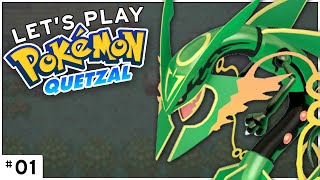 Pokémon Quetzal 01  Emerald ROM Hack  Lets Play Livestream [upl. by Deth]