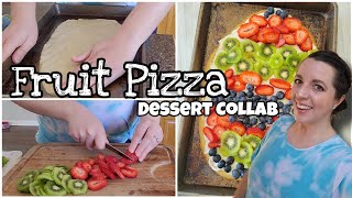 BAKE WITH ME  Fruit Pizza  Easter Dessert Collab [upl. by Imhsar530]