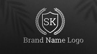 SK Brand Name Logo Design  How To Make Style Logo Design Pixellab  sudhir editing [upl. by Joon303]