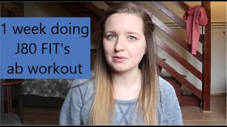 I did J80 Fits ab workout for 1 week [upl. by Ailahk]