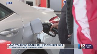 Gas stations to begin selling winter gas [upl. by Ennagem988]