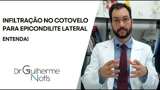 Infiltração no cotovelo para epicondilite lateral  Dr Guilherme Noffs [upl. by Bolten278]