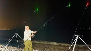 Sea Fishing in North Wales UK Pensarn Beach [upl. by Sacttler]