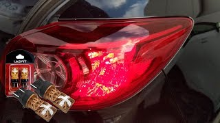 How to Replace Brake Stop Lights with 7443 LED Bulbs In a 2015 Mazda 3 [upl. by Letisha885]