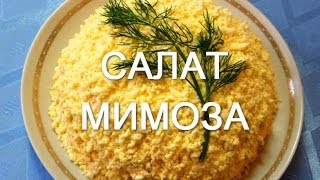 Салат Мимоза Простые рецепты салатов [upl. by Icyak459]