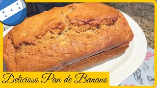 PAN de BANANO HONDUREÑO 🇭🇳  BANANA BREAD Honduran Recipe [upl. by Telford37]