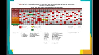 Download Kalender Pendidikan 2023  2024 PDF dan EXCEL [upl. by Hteb]