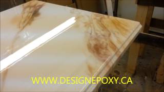 Comptoir Epoxy Countertop [upl. by Adiasteb]