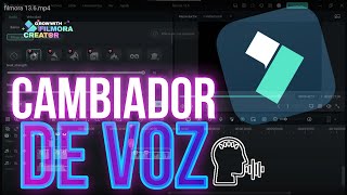 MODIFICA tu VOZ con esta NUEVA HERRAMIENTA en Filmora 136 [upl. by Ahders]