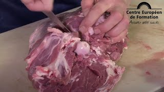 Viandes  Préparer et désosser un gigot  CAP Cuisine [upl. by Lleinad]